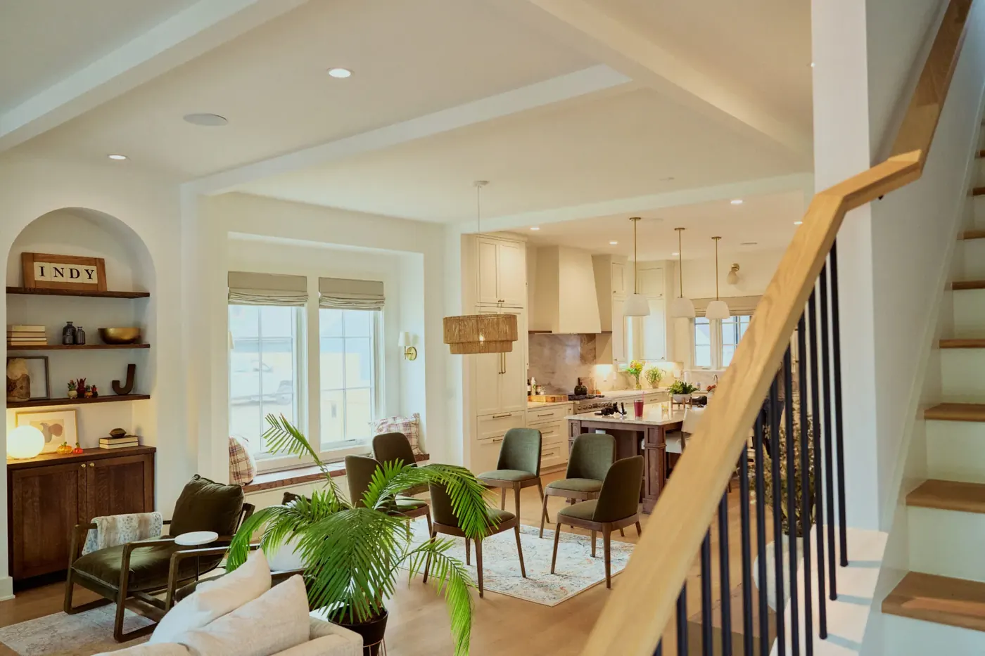 Cellular shades in a Zionsville living room