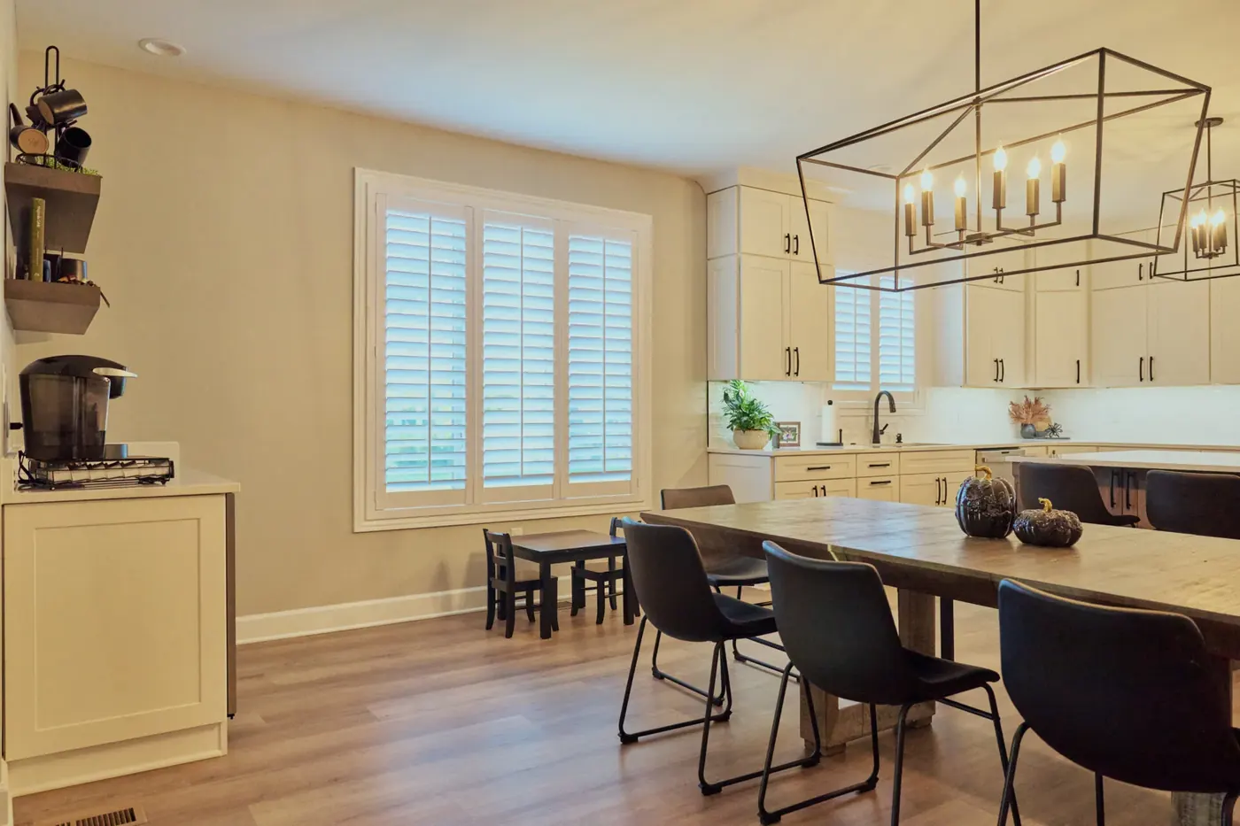 Plantation shutters fitted to a Zionsville window
