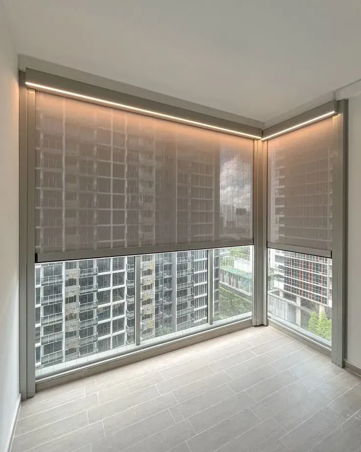 Cellular shades in a Zionsville living room