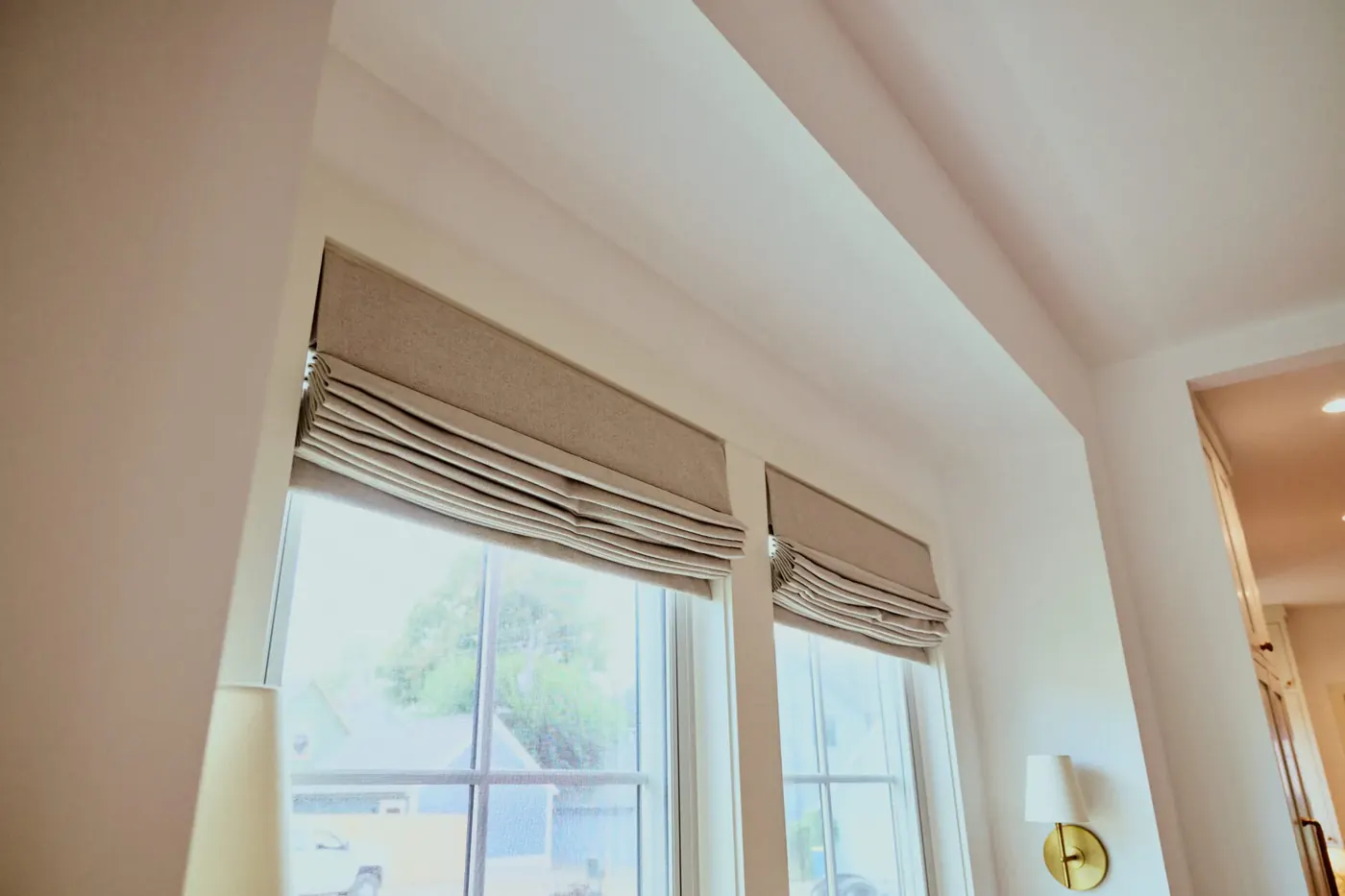 Custom shades measured and installed in Zionsville